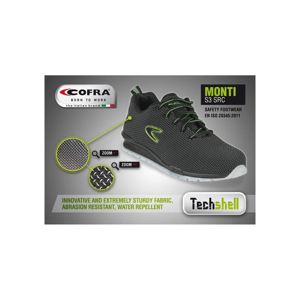 Cofra Monti S3 SRC – Scarpe antinfortunistiche basse senza cuciture